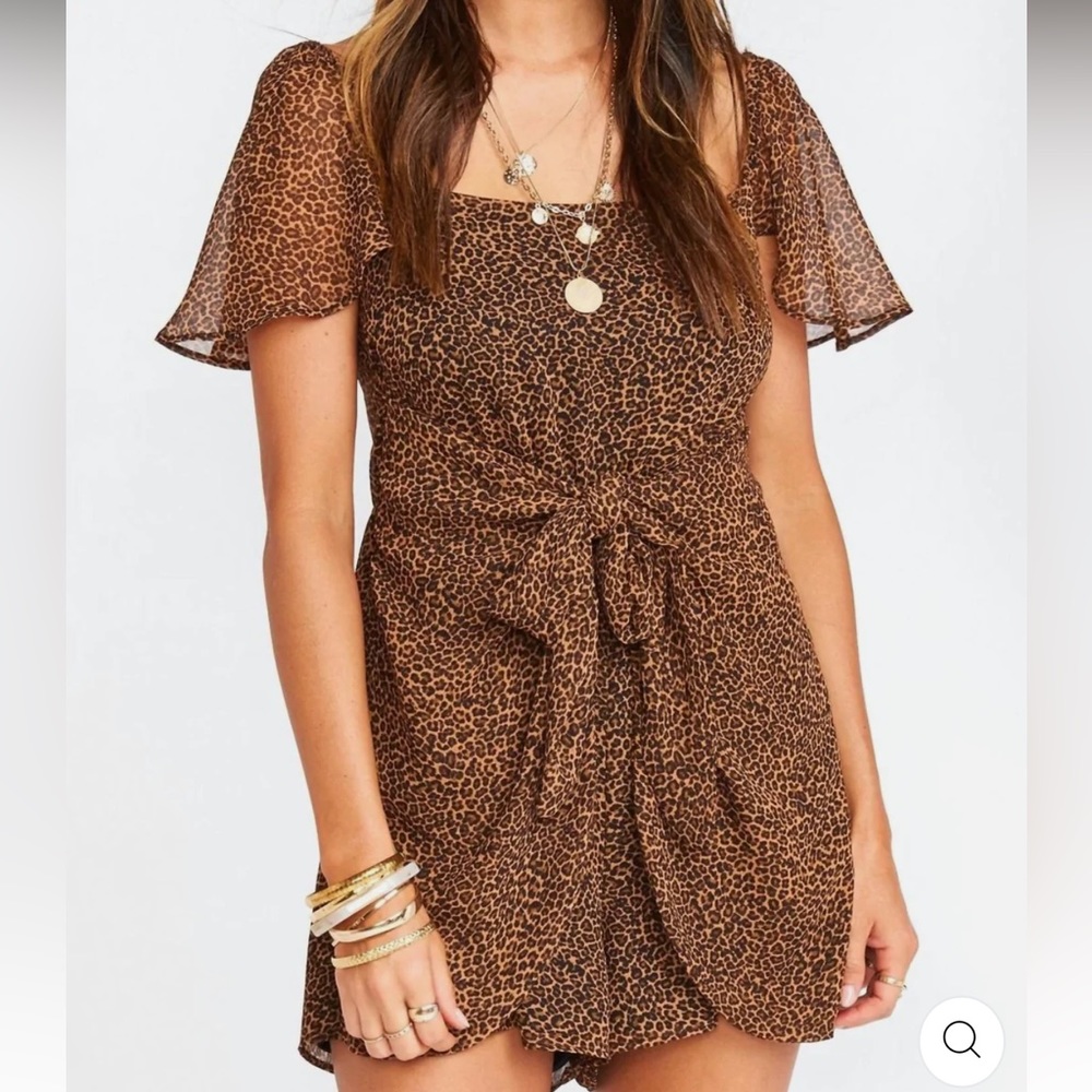 Show Me Your MuMu Leopard Print Romper